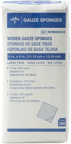 Non-sterile Woven Gauze Sponge (Box of 200)