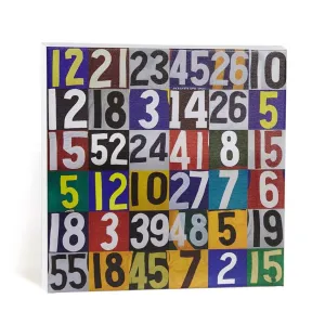 Numbers Collage Canvas