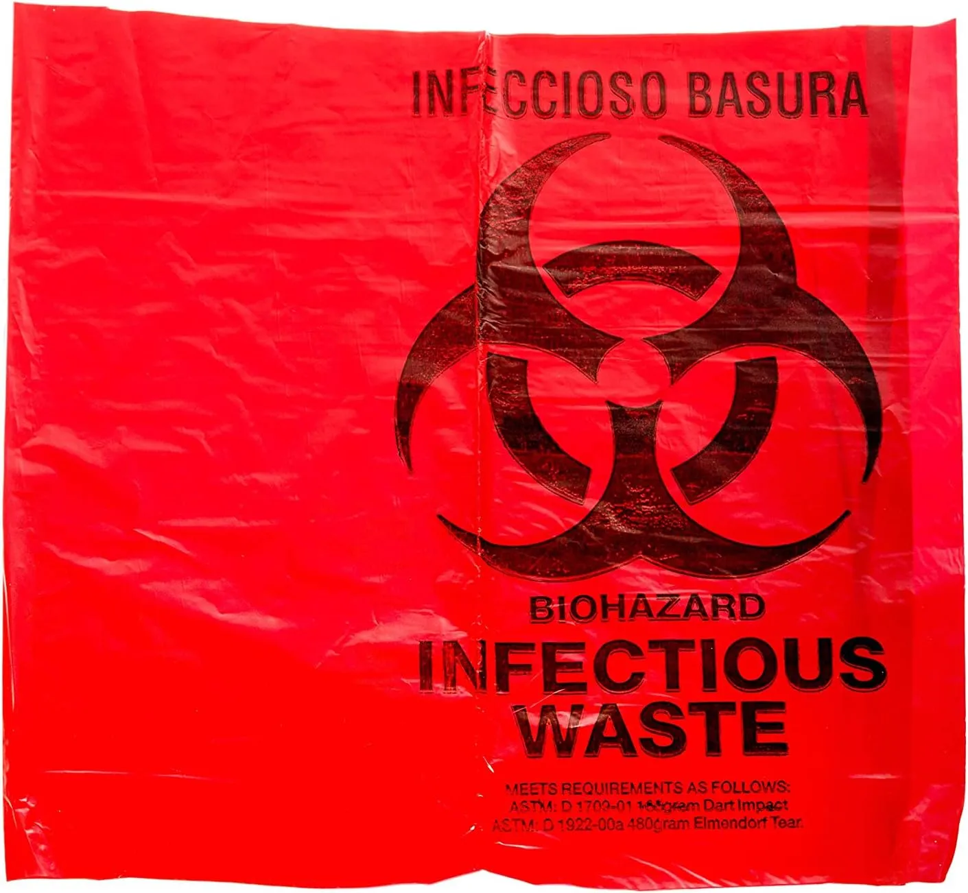Oakridge OSHA Approved Biohazard Safety Bags (25 Gallon) (50 Bags) - Professional Grade
