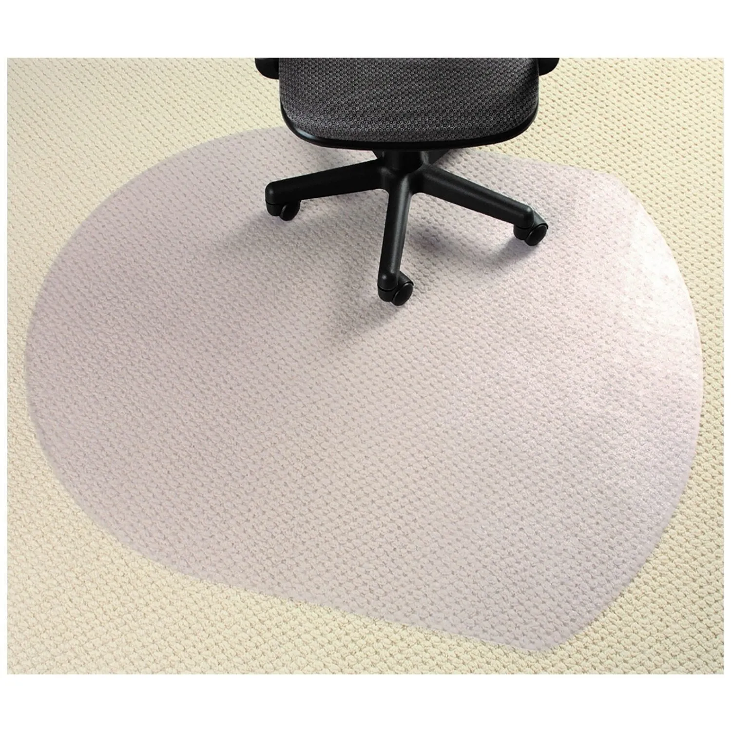 Office Chair Mat PVC Carpet Protector 124x99cm