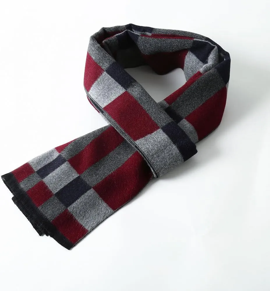 OHAYOMI Mens Scarf Winter Fashion Formal Soft Scarves for Men