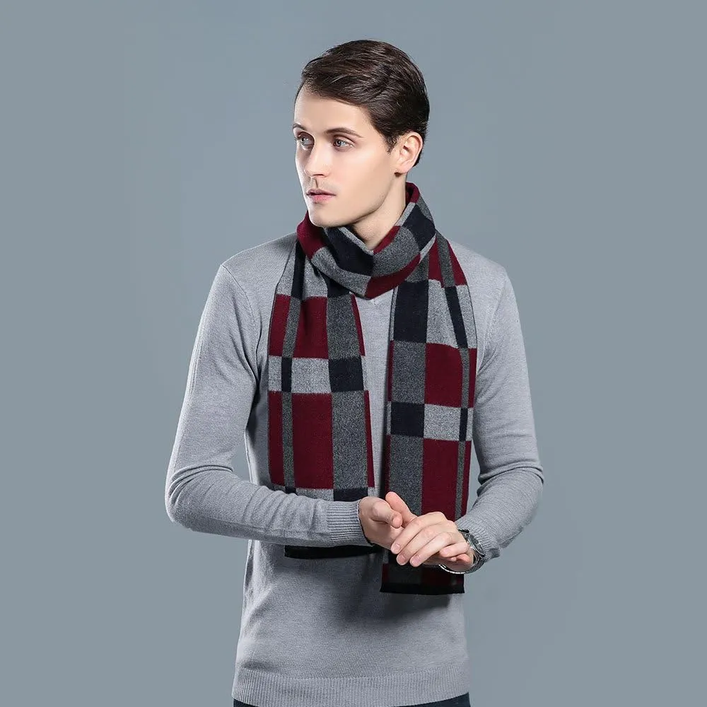 OHAYOMI Mens Scarf Winter Fashion Formal Soft Scarves for Men
