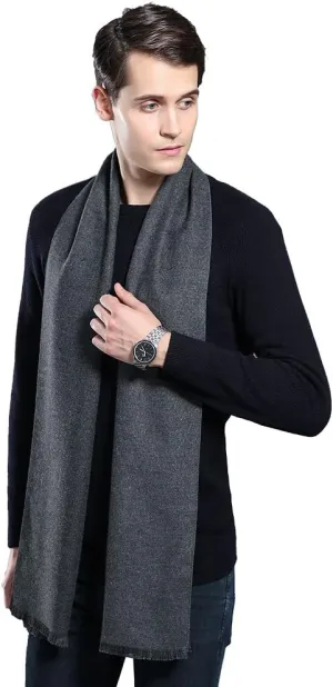 OHAYOMI Mens Scarf Winter Fashion Formal Soft Scarves for Men