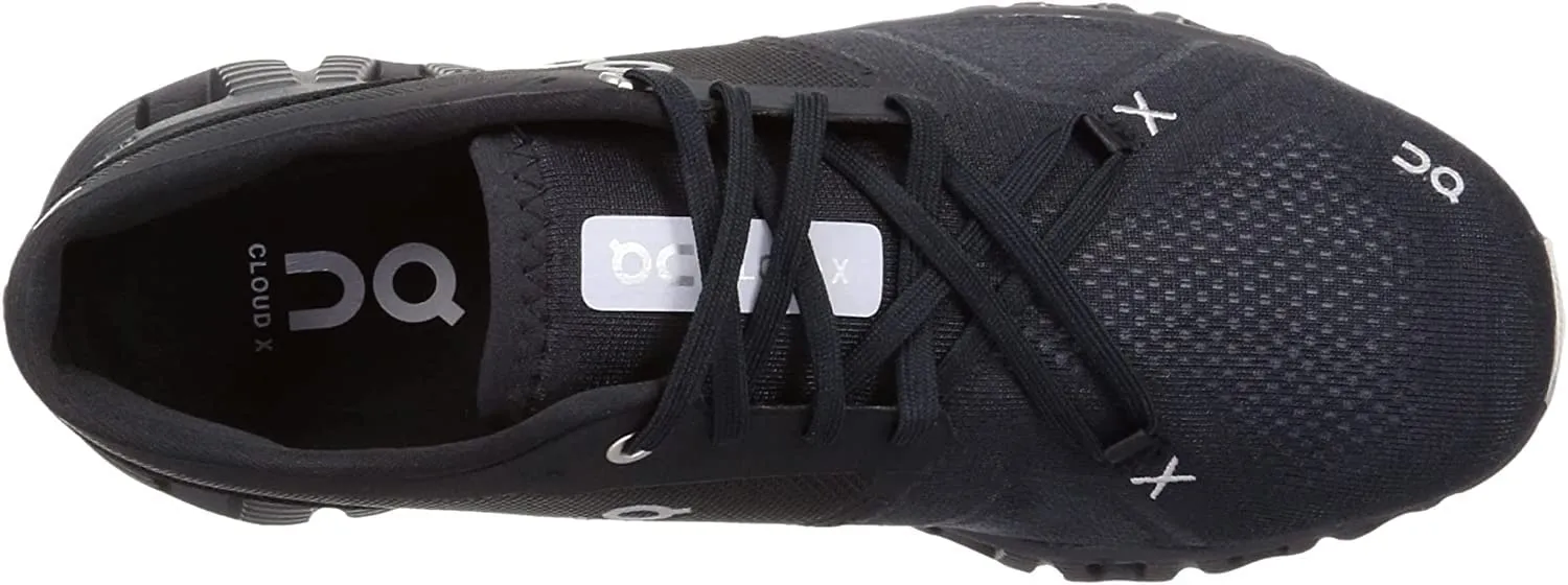 On Men's Cloud X 3 Sneakers, Black, 9.5 Medium US