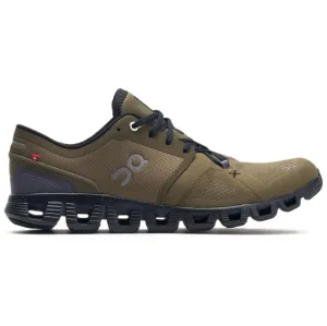 On Men's Cloud X 3 Sneakers, Hunter/Black, 12.5 Medium US