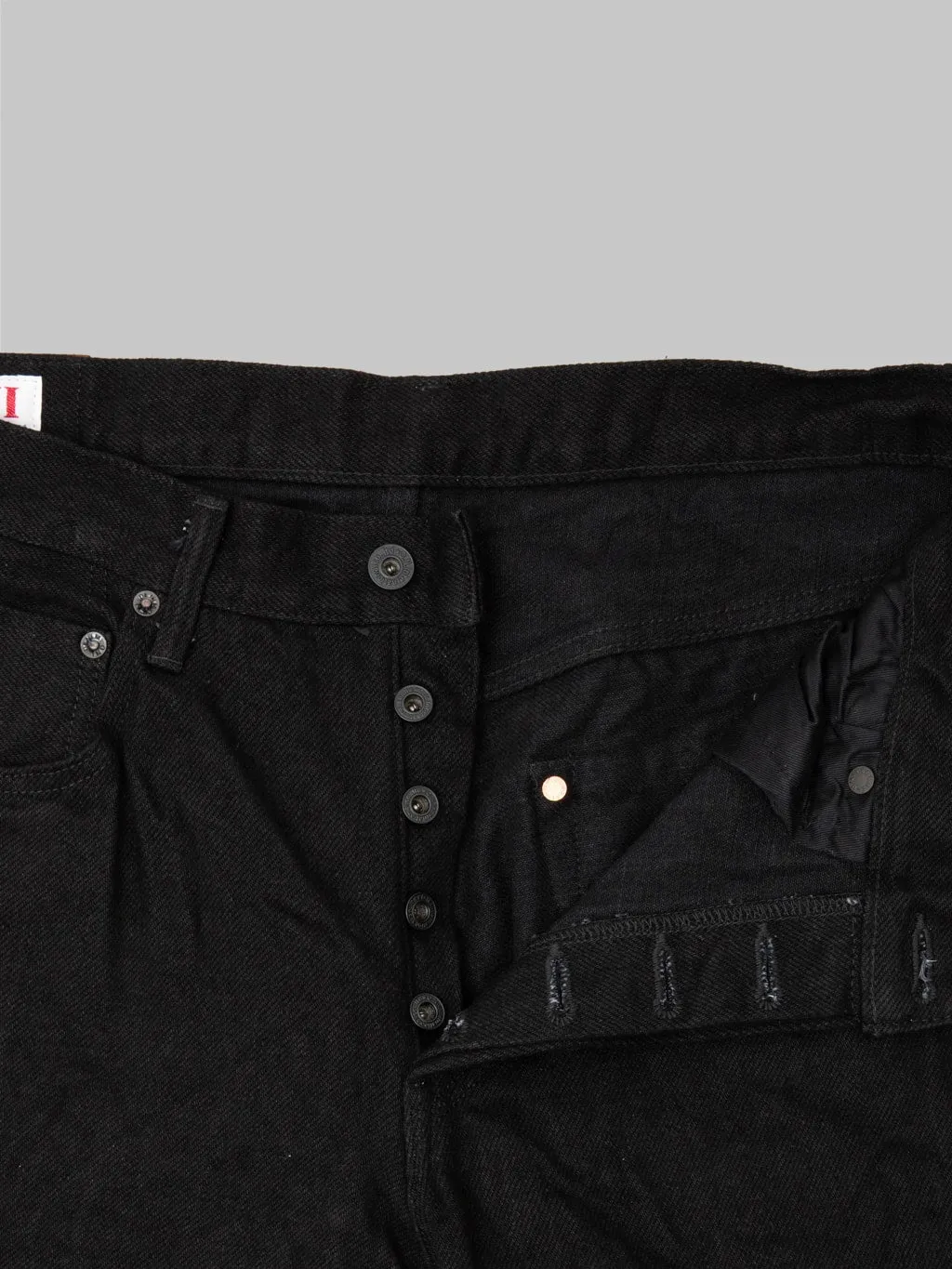 ONI Denim 200ZR-BKBK "Secret Black Denim" 20oz Wide Straight Jeans
