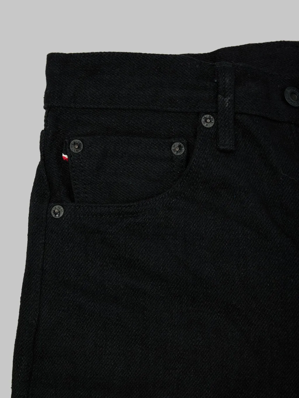 ONI Denim 200ZR-BKBK "Secret Black Denim" 20oz Wide Straight Jeans