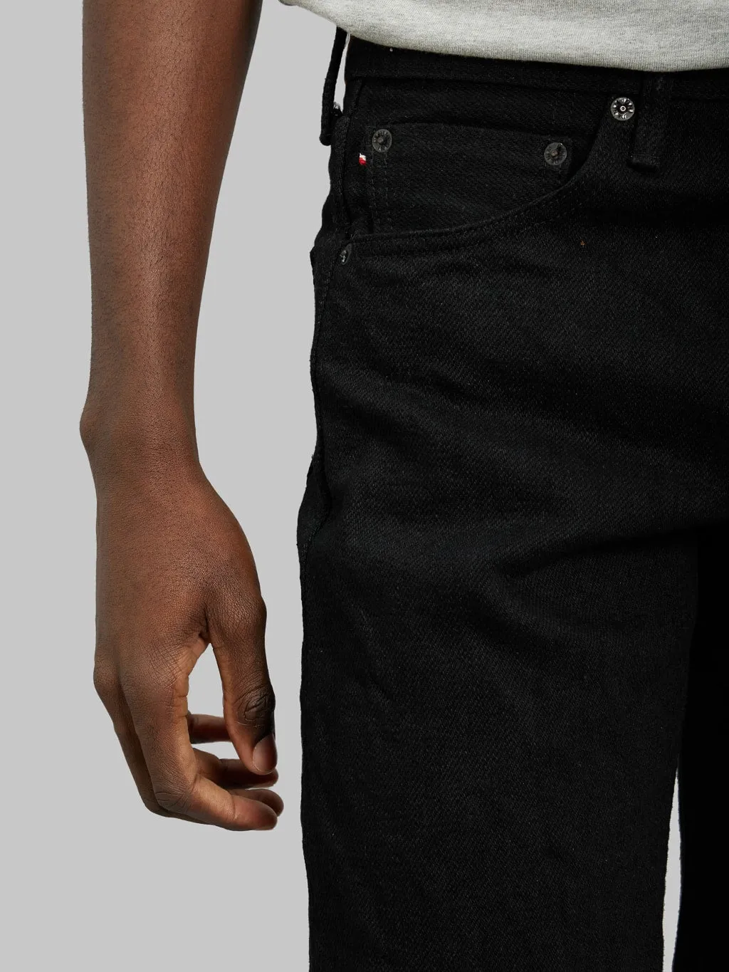ONI Denim 246ZR-BKBK "Secret Black Denim" 20oz Neat Straight Jeans