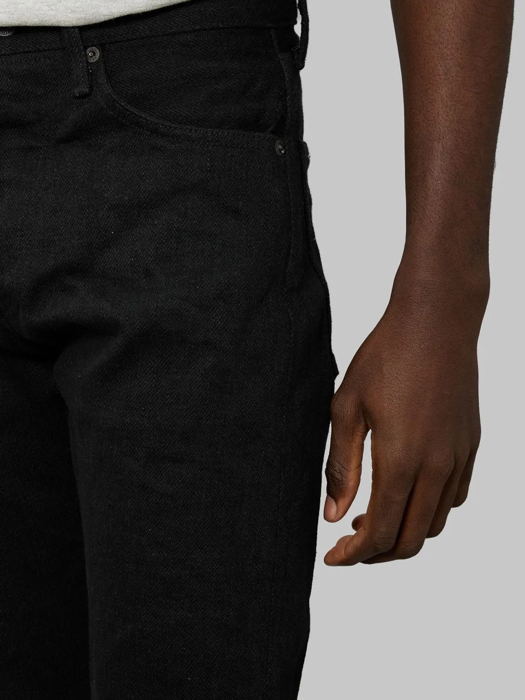 ONI Denim 246ZR-BKBK "Secret Black Denim" 20oz Neat Straight Jeans