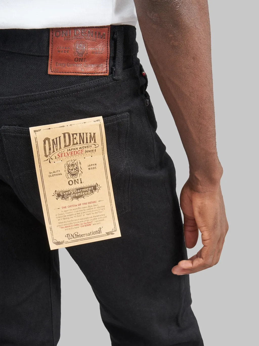 ONI Denim 288ZR-BKBK "Secret Black Denim" 20oz Regular Straight Jeans