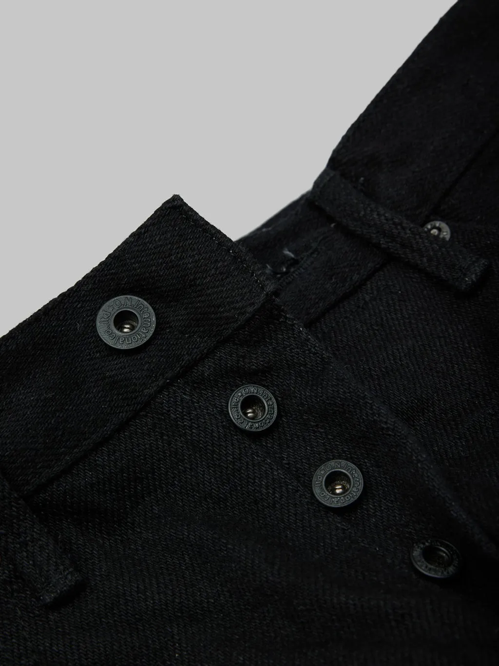 ONI Denim 622ZR-BKBK "Secret Black Denim" 20oz Relaxed Tapered Jeans