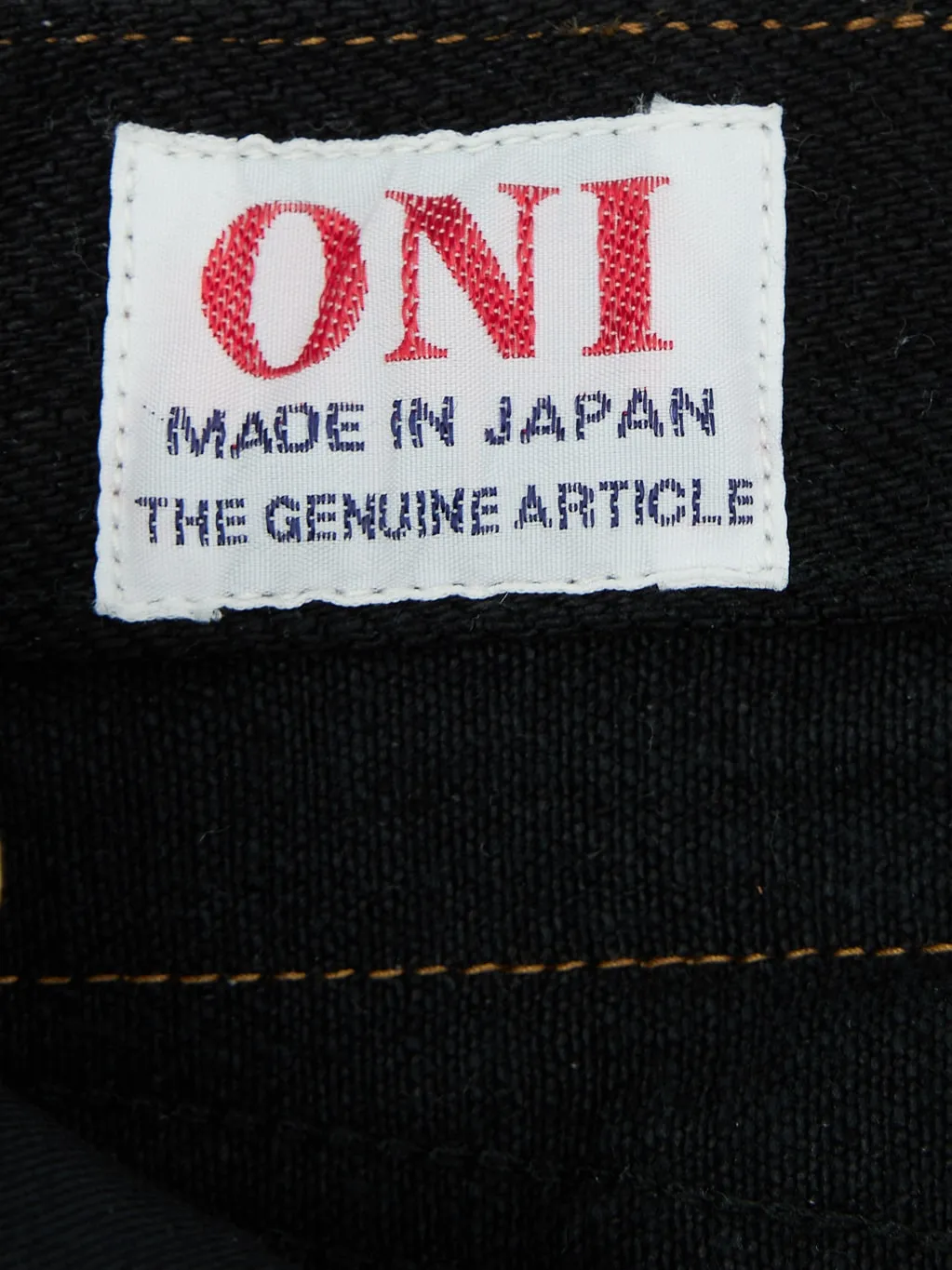ONI Denim 622ZR-BKBK "Secret Black Denim" 20oz Relaxed Tapered Jeans