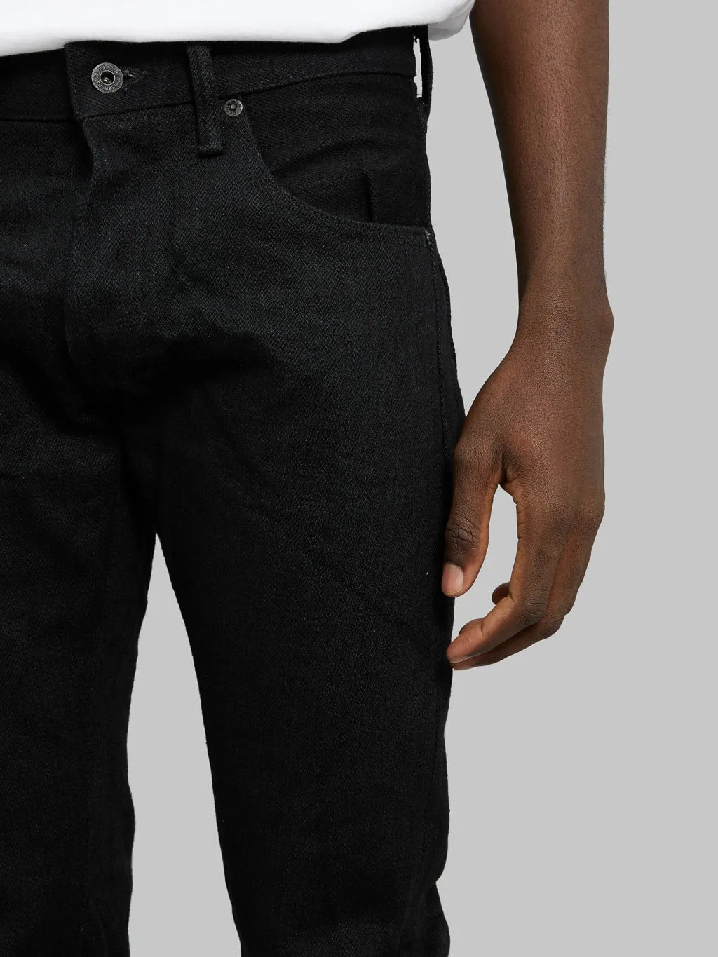ONI Denim 622ZR-BKBK "Secret Black Denim" 20oz Relaxed Tapered Jeans