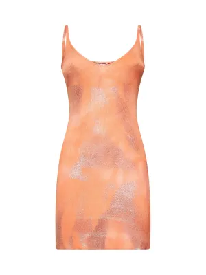Orange M-Isma knit minidress