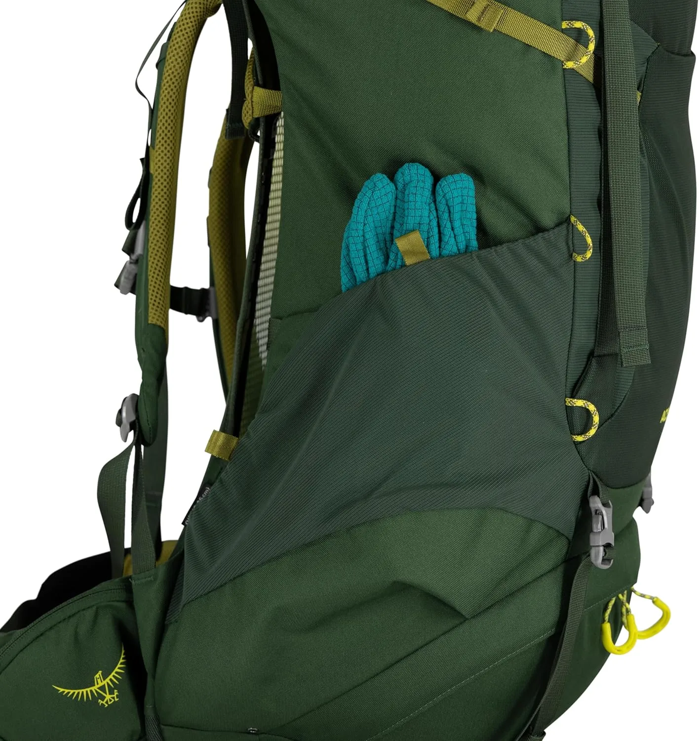 Osprey Ace 50L Kids' Backpacking Backpack, Green Canopy