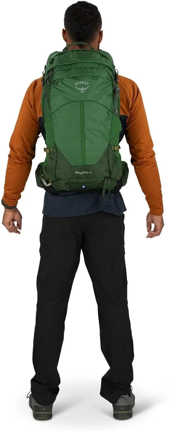 Osprey Stratos 24L Men's Hiking Backpack, Poinsettia Red