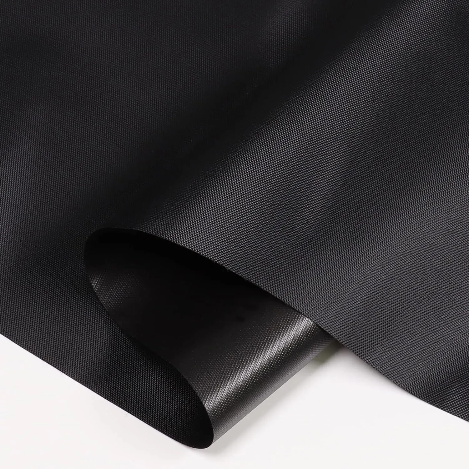 Outdoor Waterproof UV Sun Protection Canvas Fabric, UPF 50  Silver Backing 210 Denier Canvas Fabric for Outdoor/Indoor, Awning, Tent, Umbrella, Tarp, DIY Project, 60" Wide (1 Yard, Black)