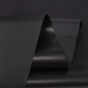 Outdoor Waterproof UV Sun Protection Canvas Fabric, UPF 50  Silver Backing 210 Denier Canvas Fabric for Outdoor/Indoor, Awning, Tent, Umbrella, Tarp, DIY Project, 60" Wide (1 Yard, Black)