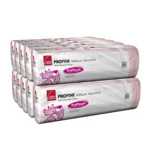 Owens Corning 427 SQFT 8 Bags of R 30 Unfaced 16 by 48 Fiberglass Fits 2X10 Floor-Ceiling, attic