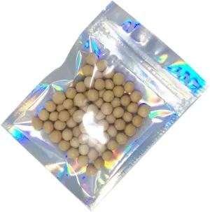 PABCK 100 Pack 3.9x5.9 inch(Inside Size 3.34x4.53 inch) Front Window Resealable Foil Zipper Lock Pouch for Zip Reclosable Lock Food Storage Bags Heat Seal Pouch Airtight Edible Grocery Pack