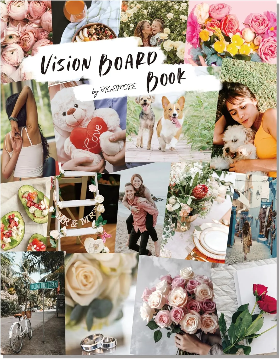 PAGEMORE Vision Board Book - 1200  New and Improved Vision Board Pictures and Quotes for Vision Board Kit,Realize Dreams and Create Life Goals, Magazine for Vision Board Clip Art and Collage Book