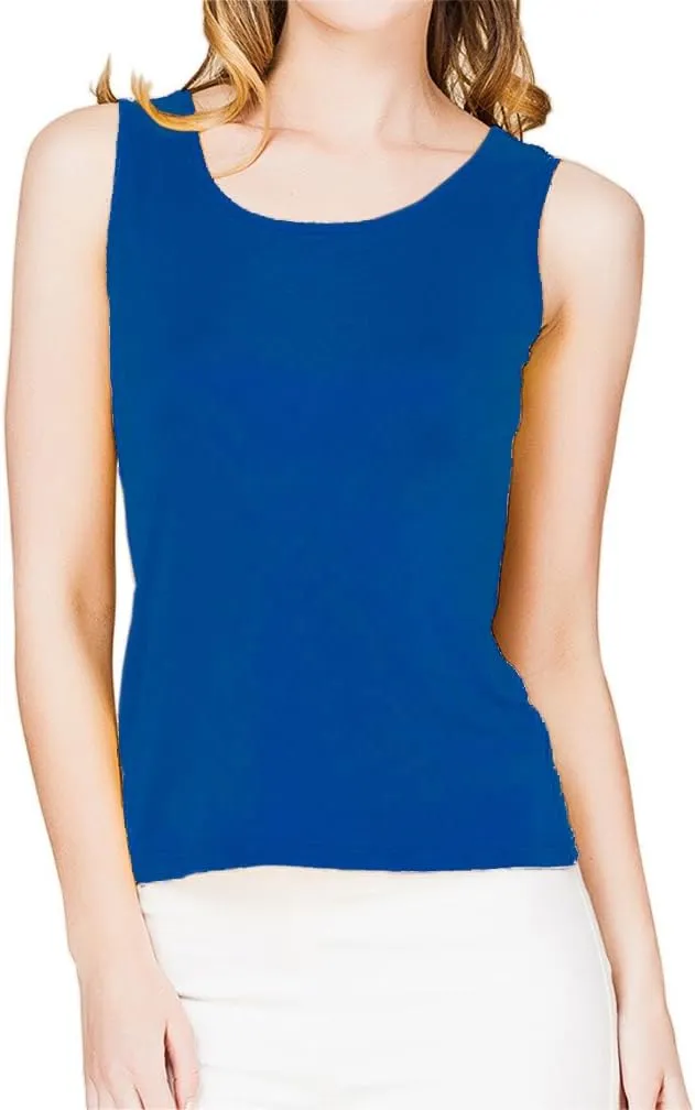 Paradise Silk 100% Silk Knit Women's Sleeveless Tank Top