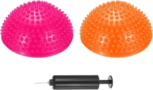 PATIKIL Half Spiky Domes Balance Pods Balance Trainer Dots with Hand Pump for Core Body