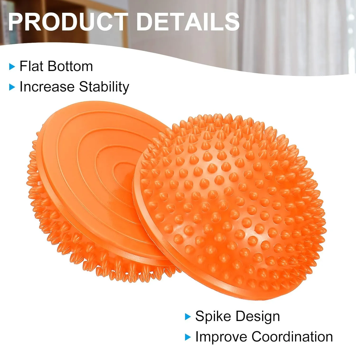 PATIKIL Half Spiky Domes Balance Pods Balance Trainer Dots with Hand Pump for Core Body