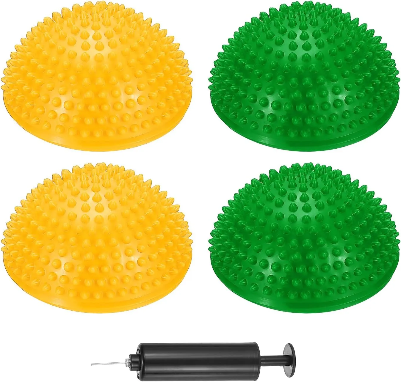 PATIKIL Half Spiky Domes Balance Pods Balance Trainer Dots with Hand Pump for Core