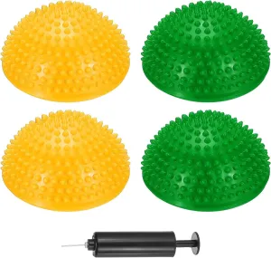 PATIKIL Half Spiky Domes Balance Pods Balance Trainer Dots with Hand Pump for Core