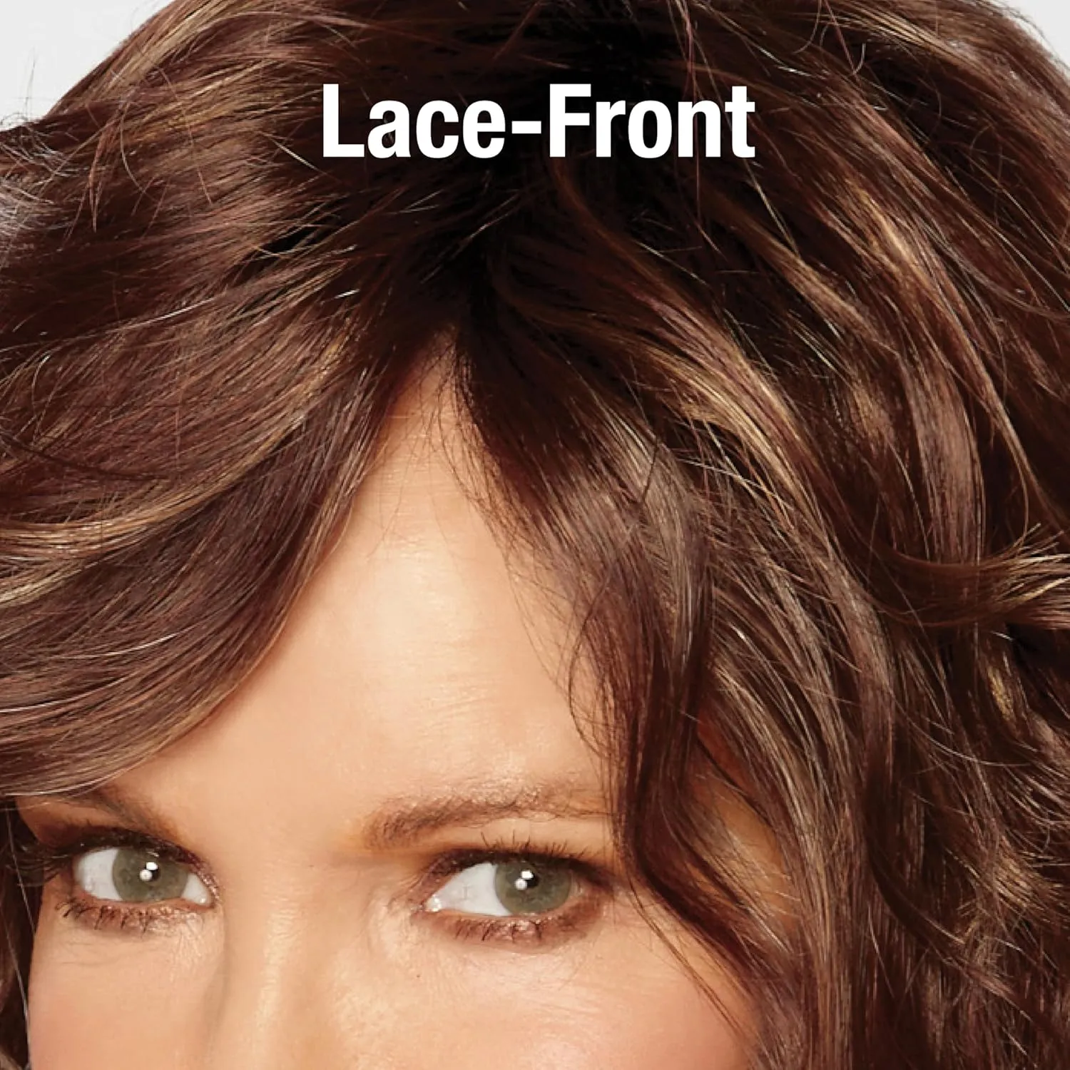 Paula Young Malibu Waves Lace Front Wig by STYLE by Jaclyn Smith - Bob Wig with Flattering Fringe and Beachy Waves/Blended and Rooted Shades