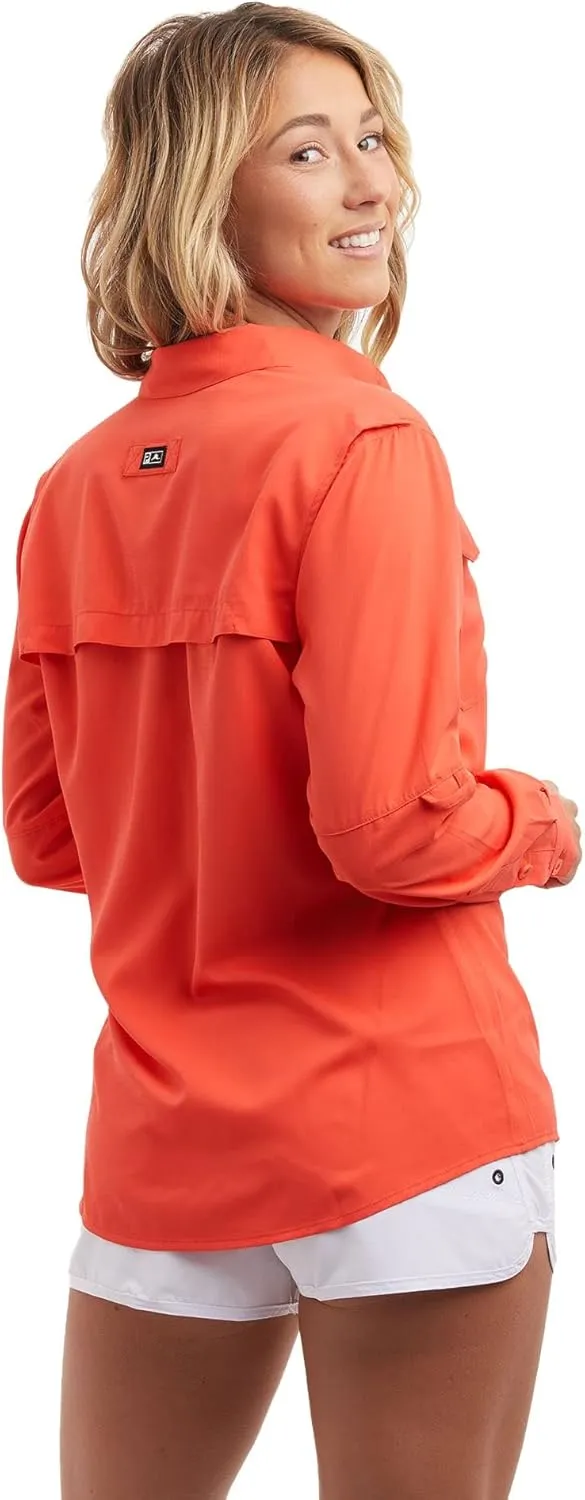 PELAGIC Women's Keys Guide Fishing Shirt, Long Sleeve, UPF 50  Protection, Ventilated and Lightweight