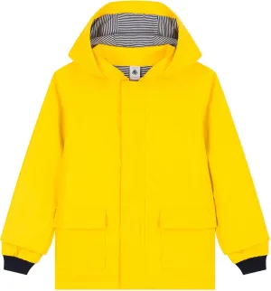 Petit Bateau YELLOW BOYS KIDS HOODED RAIN JACKETS SIZES 3-12 YEARS