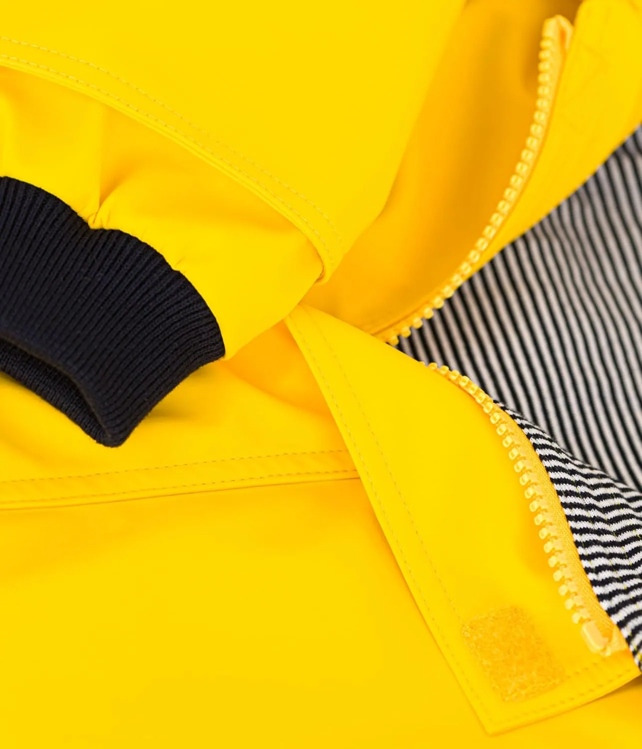 Petit Bateau YELLOW BOYS KIDS HOODED RAIN JACKETS SIZES 3-12 YEARS
