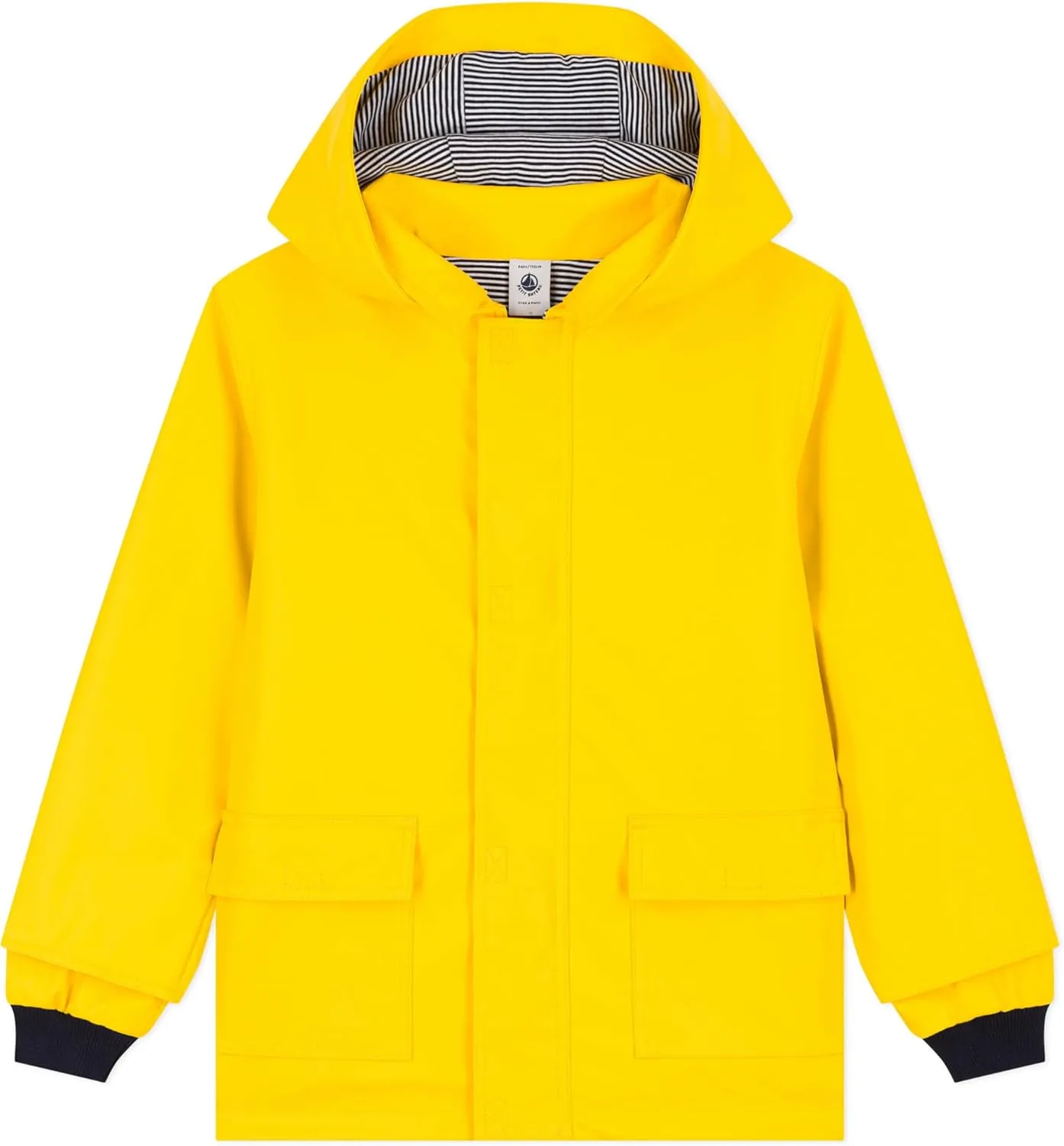 Petit Bateau YELLOW BOYS KIDS HOODED RAIN JACKETS SIZES 3-12 YEARS