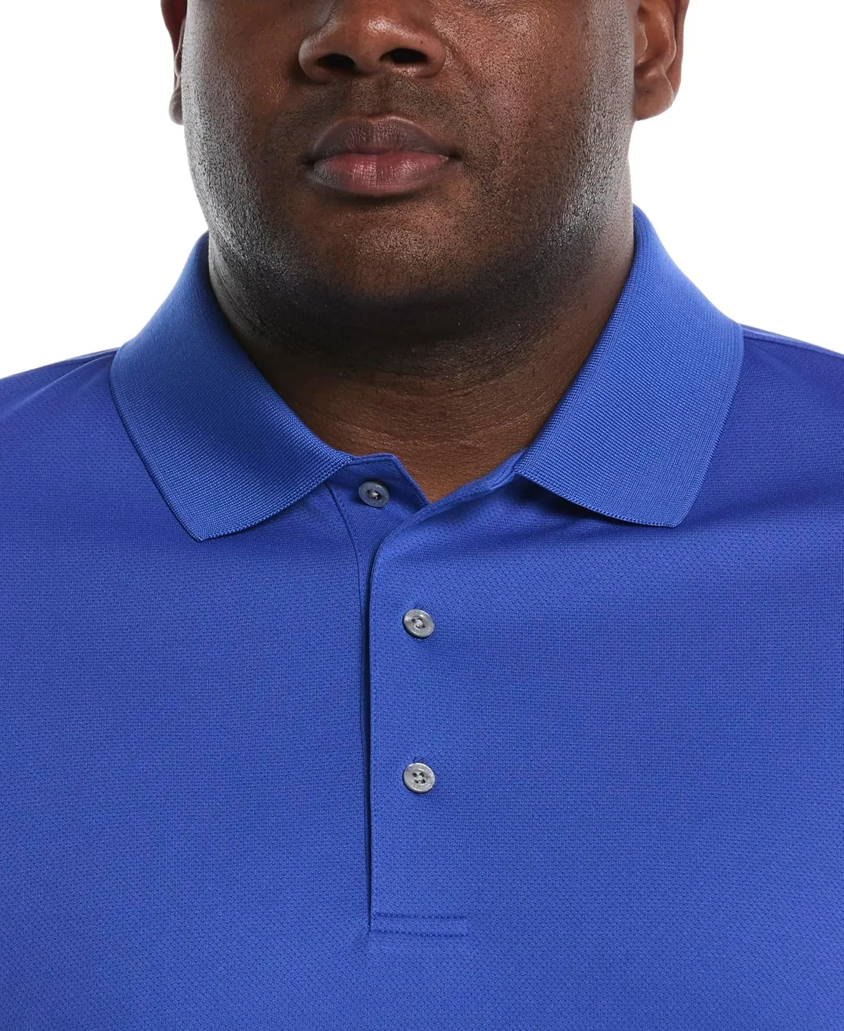 PGA TOUR Men's Airflux Solid Mesh Short Sleeve Golf Polo Shirt (Sizes S-4x)