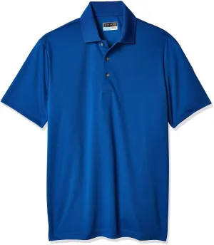 PGA TOUR Men's Airflux Solid Mesh Short Sleeve Golf Polo Shirt (Sizes S-4x)