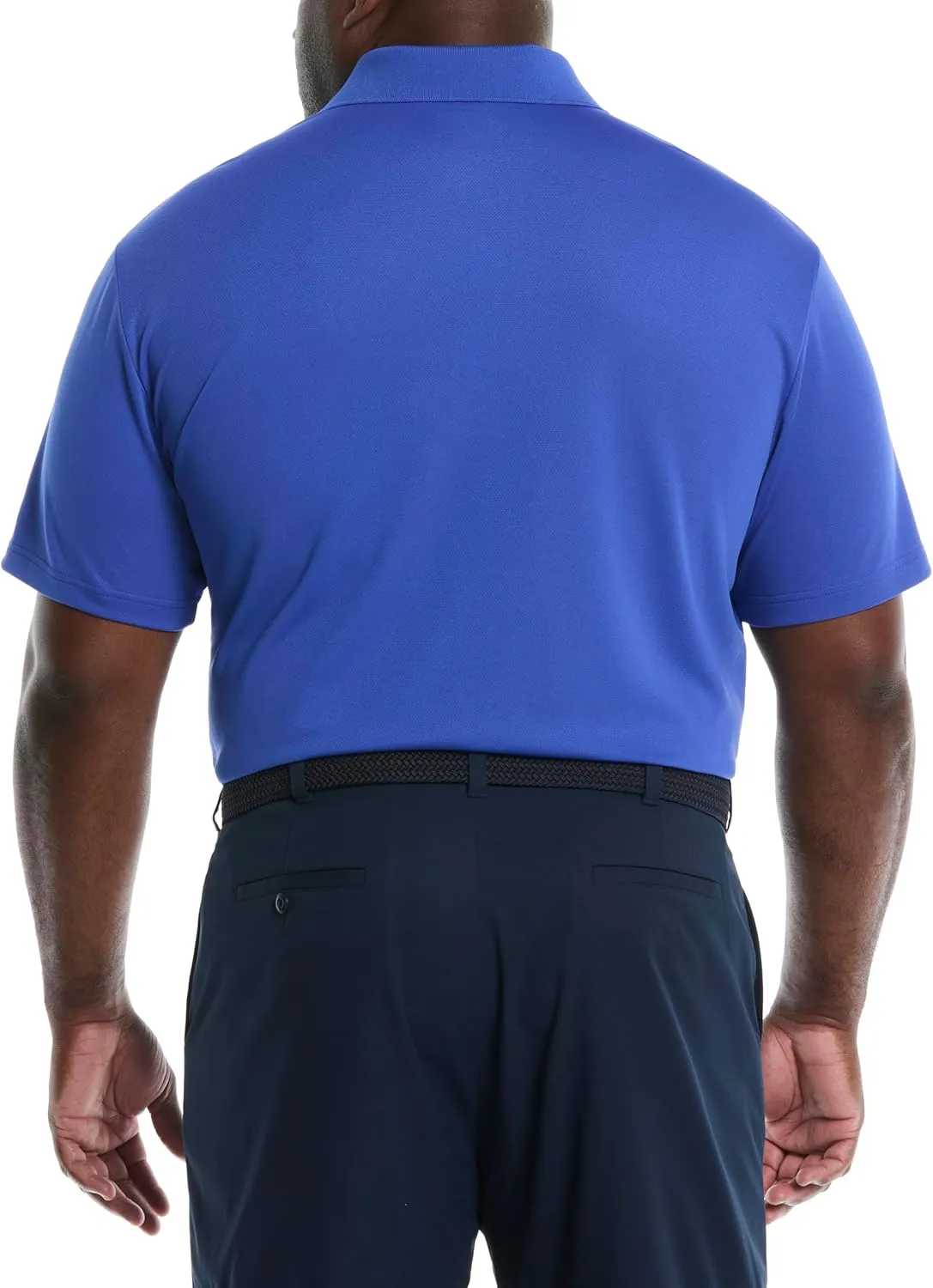 PGA TOUR Men's Airflux Solid Mesh Short Sleeve Golf Polo Shirt (Sizes S-4x)