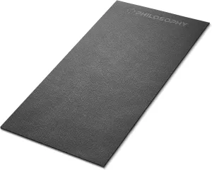 Philosophy Gym Exercise Equipment Mat, 6mm Thick High Density PVC Floor Mat for Ellipticals, Treadmills, Rowers, Stationary Bikes