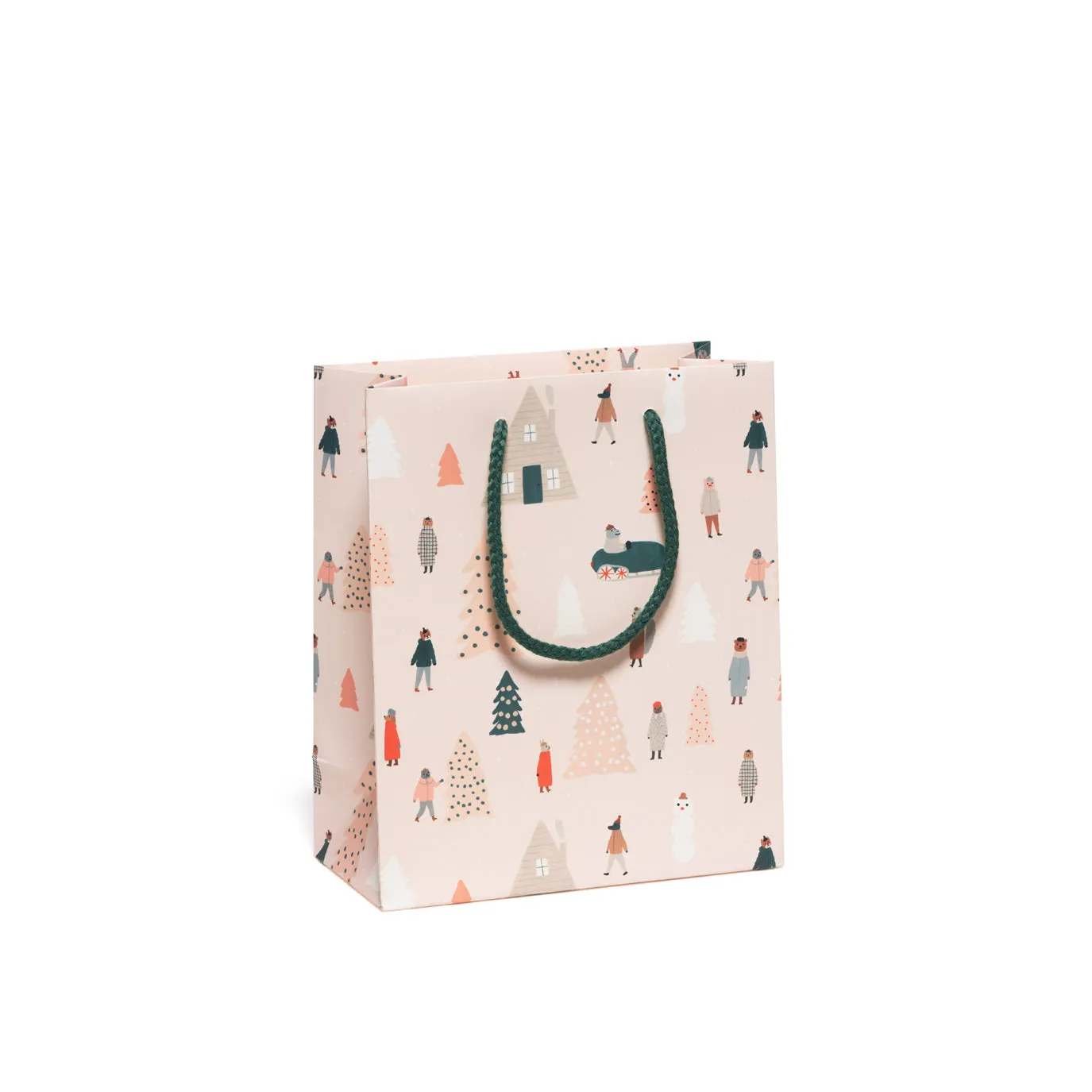 Pink Trees Holiday Gift Bag