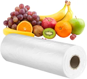 Plastic Produce Bags for Groceries,40x50cm(16x20in) Durable Clear Food Storage Bags for Bread,Fruits,Vegetables,Shopping Poly Packing Bag,350 Pcs per Roll