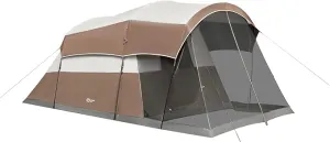 PORTAL 6/8 Person Family Camping Tent with Screen Room, Water Resistant Big Tunnel Tent with Rainfly, Large Family Tent for Outdoor Camping, Party