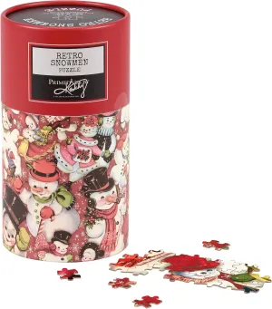 Primitives by Kathy Puzzle - Retro Snowmen