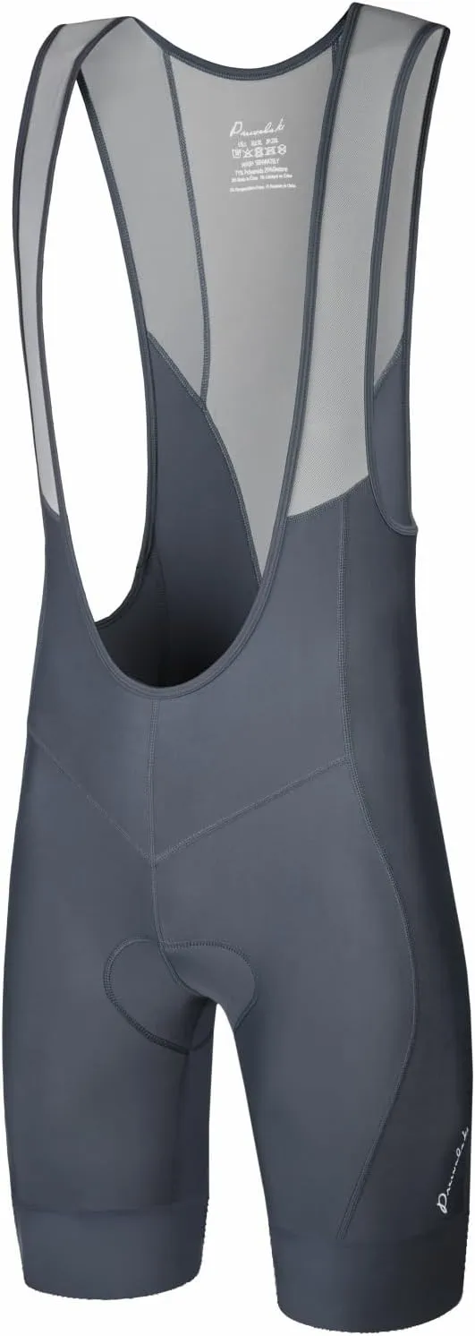 Przewalski Men’s 3D Padded Cycling Bike Bib Shorts, Bicycle Biking Bib Shorts