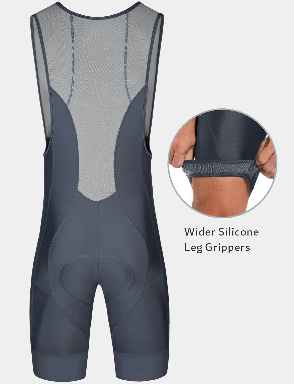 Przewalski Men’s 3D Padded Cycling Bike Bib Shorts, Bicycle Biking Bib Shorts