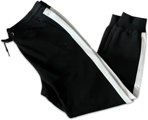 Psycho Bunny Men's Moro Knit Black Track Pants Large