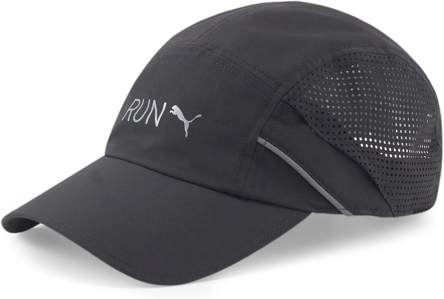 Puma 024080 Running Hat, Lightweight, Runner Cap, 22 Fall/Winter Color Puma Black (01), Free Size