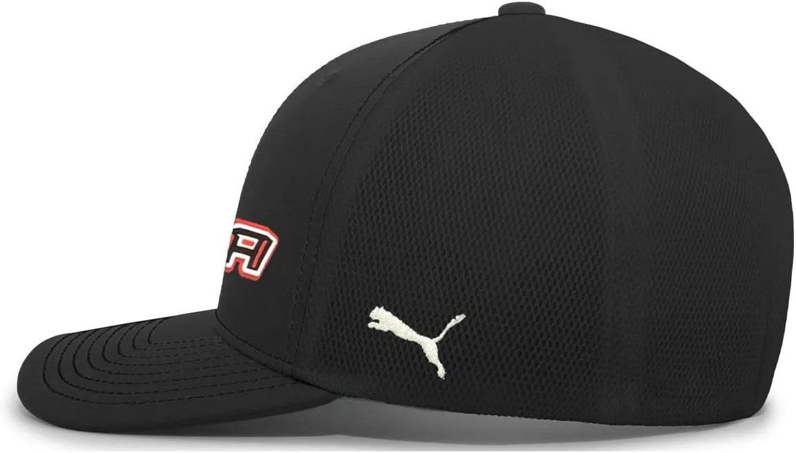 PUMA Race Logo Performance Air Mesh Trucker Adjustable Strapback Hat