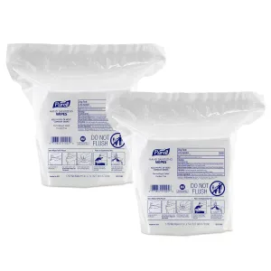 Purell® Hand Sanitizing Wipes, Citrus Scent, 1,700 Wipes Per Bag, Pack Of 2 Bags