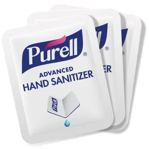PURELL SINGLES Advanced Hand Sanitizer Individual Single-Use Packets, 1.2 mL, Case Of 2,000 Packets